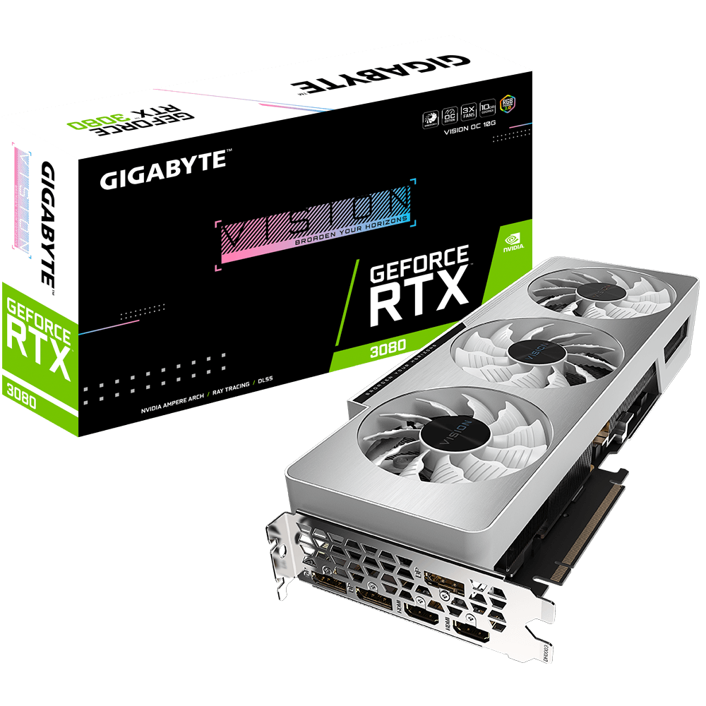 Gigabyte GeForce RTX 3080 Vision OC 10GB GDDR6X (Open Box) - Todo Geek