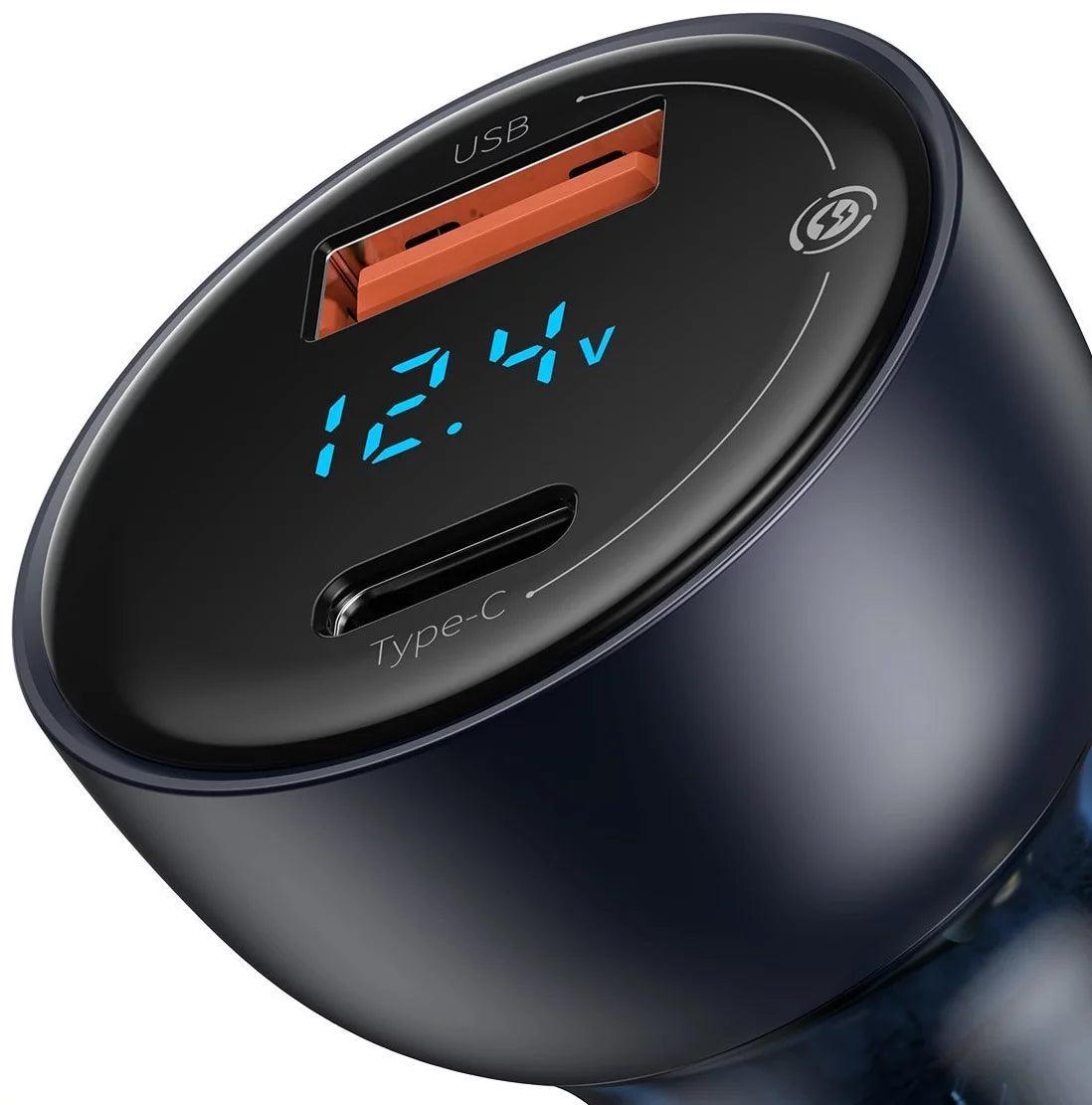 Cargador Auto 65W Pantalla Led Baseus 8 Cargador Auto 65W Pantalla Led Baseus - Imagen 3