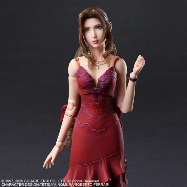 Final Fantasy VII Remake Play Arts Kai Action Figure Aerith Gainsborough Dress Ver. - Todo Geek