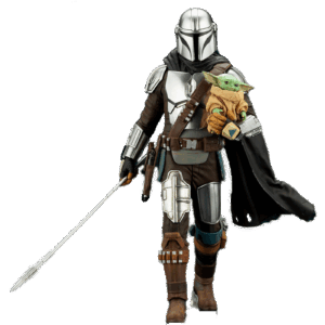 Kotobukiya – Star Wars: The Mandalorian – ARTFX+ Mandalorian & Grogu with Beskar Staff - Imagen 1