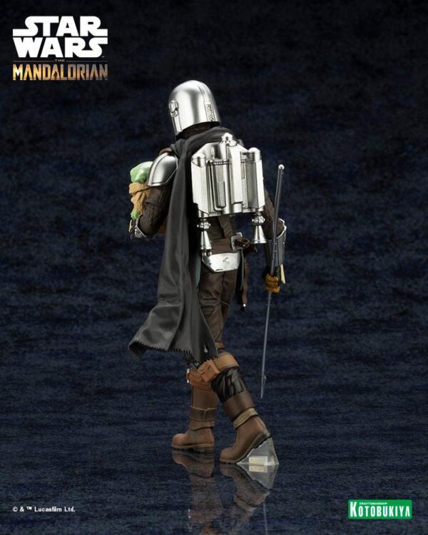 Kotobukiya – Star Wars: The Mandalorian – ARTFX+ Mandalorian & Grogu with Beskar Staff - Imagen 10