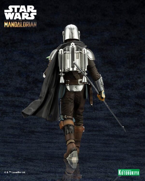 Kotobukiya – Star Wars: The Mandalorian – ARTFX+ Mandalorian & Grogu with Beskar Staff - Imagen 6