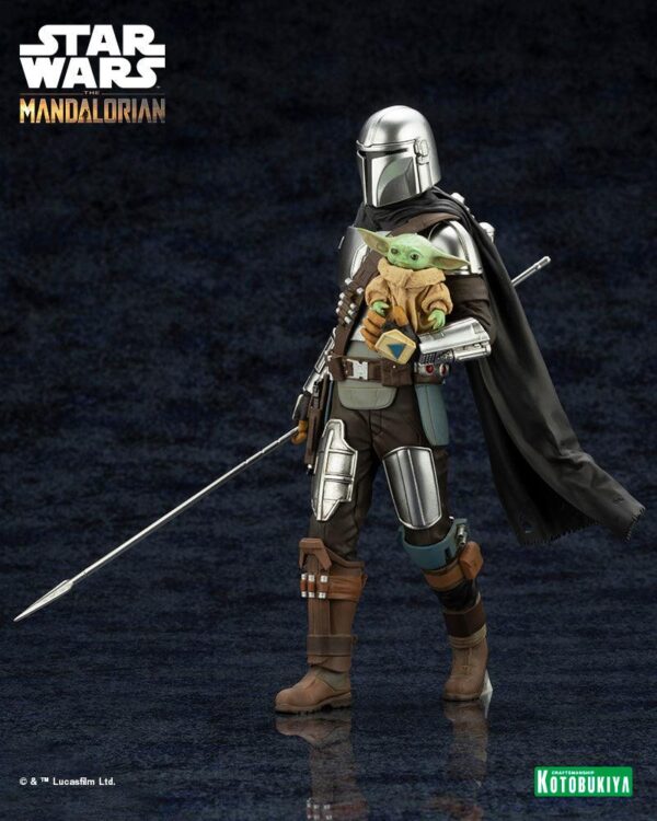 Kotobukiya – Star Wars: The Mandalorian – ARTFX+ Mandalorian & Grogu with Beskar Staff - Imagen 9