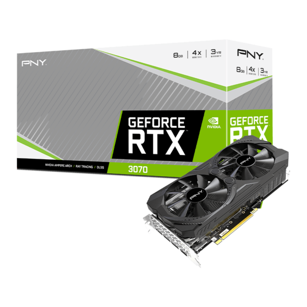 PNY Geforce RTX 3070 Uprising 8GB GDDR6 Dual Fan (Open Box) - Todo Geek