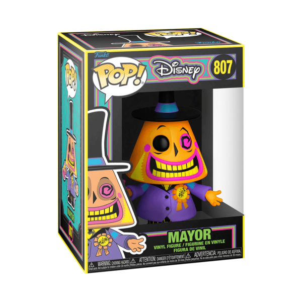 POP! Disney: The Nightmare Before Christmas: Mayor (Blacklight) - Todo Geek