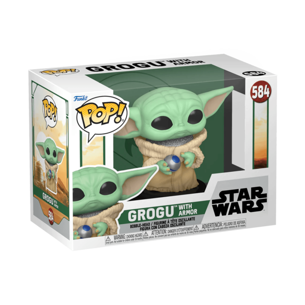 POP! STAR WARS: Book of Boba Fett- Grogu w/Armor (Pre-venta) - Todo Geek