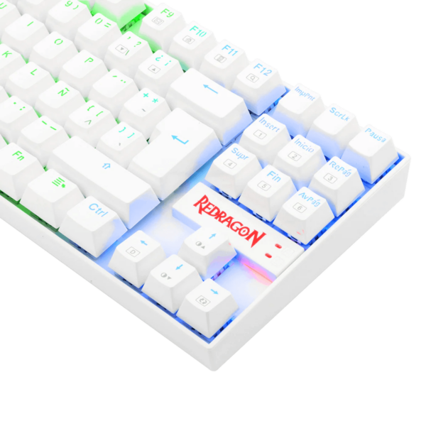 Teclado Mecánico Redragon Kumara K552 Blanco RGB SW Outemu Red (Español) - Todo Geek