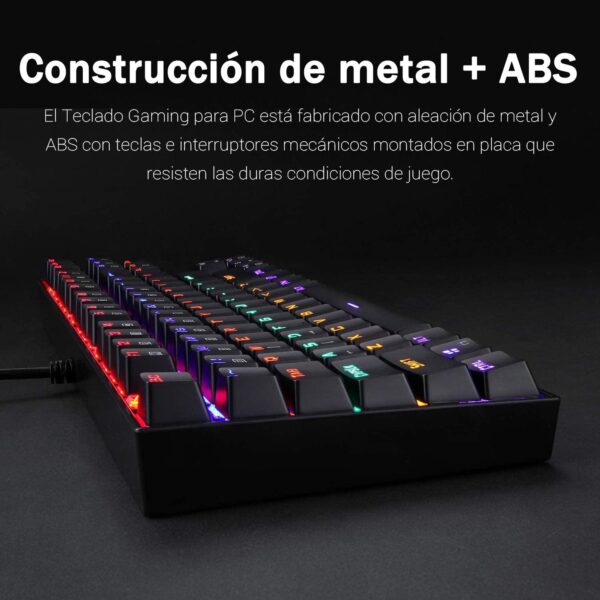 Teclado Mecánico Redragon Kumara K552 Negro Rainbow SW Outemu Red (Español) - Todo Geek