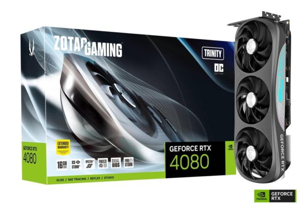 Zotac Gaming Geforce RTX 4080 Trinity OC 16GB GDDR6X - Todo Geek